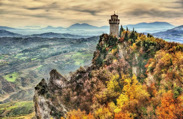 Il Montale, la Terza Torre di San Marino — Foto Stock