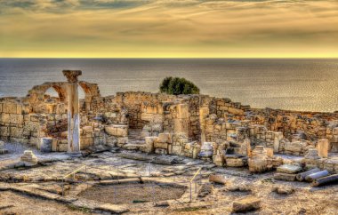 Kourion, Kıbrıs'taki antik bir Yunan kenti kalıntıları
