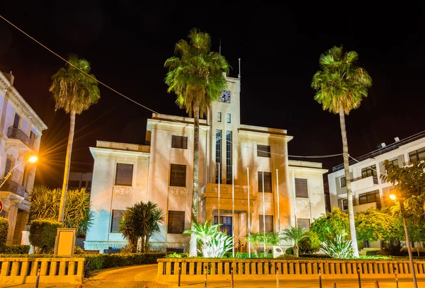 Vista notturna del municipio di Limassol - Cipro — Foto Stock