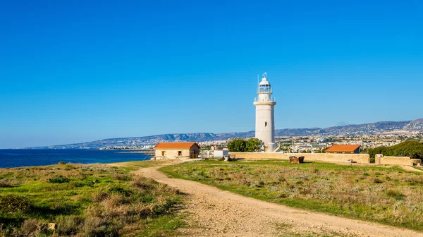Vue du phare de Paphos à Chypre — Photo