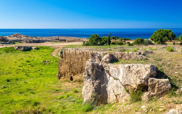 Tumbas de los Reyes, una necrópolis en Pafos - Chipre —  Fotos de Stock