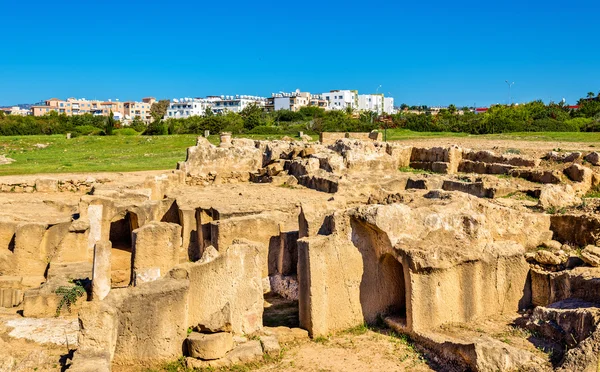 国王，塞浦路斯帕福斯-古代墓地墓 — 图库照片