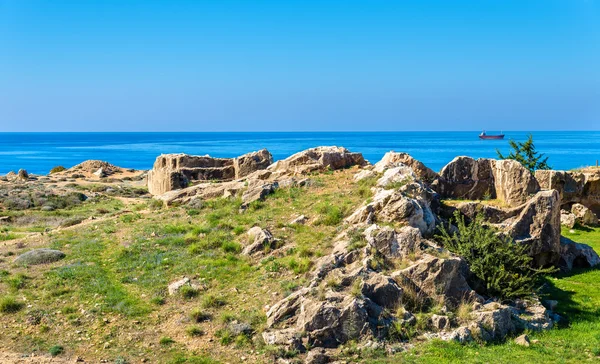 Tumbas de los Reyes, una antigua necrópolis en Pafos - Chipre —  Fotos de Stock