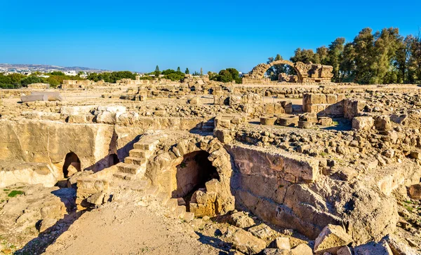 Saranta Kolones, uma fortaleza medieval arruinada em Paphos - Chipre — Fotografia de Stock