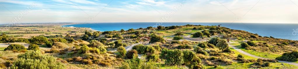 Landscape of Kourion, an ancient Greek city in Cyprus