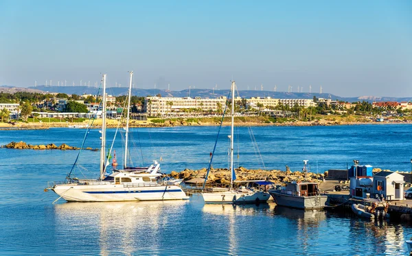 Yachts in Harbour of Paphos - Cyprus — Stock Photo, Image