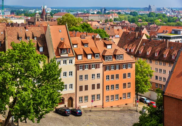Blick von der Burg auf Nürnberg — Stockfoto