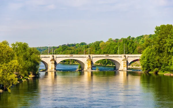 Pont Wilson на Луаре в тур - Франция — стоковое фото