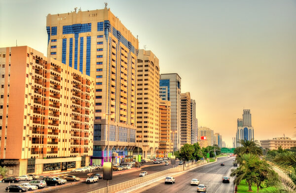 Sheikh Rashid Bin Saeed Al Maktoum street in Abu Dhabi