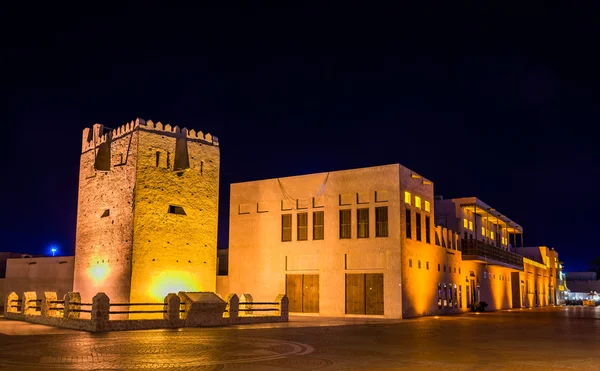 Al Shindagha Watch Tower in Creek district of Dubai — Stock Photo, Image