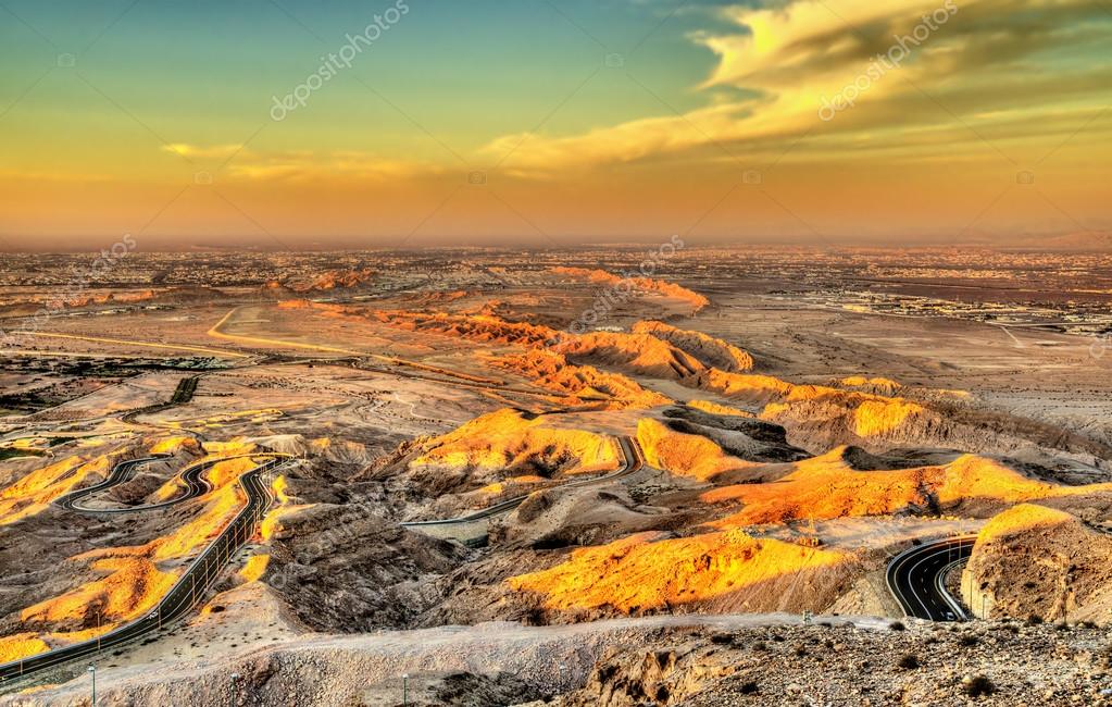 View From Jebel Hafeet Mountain Towards Al Ain Uae Stock Photo By C Leonid Andronov View From Jebel Hafeet Mountain Towards Al Ain Uae Stock Photo By C Leonid Andronov