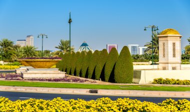 Dubai, Birleşik Arap Emirlikleri Zabeel Sarayı yakınındaki Bahçe