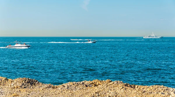 Golfe Persique près de Palm Jumeirah île de Dubaï, EAU — Photo