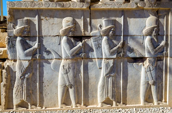 Ancient persian carving in Persepolis - Iran — Stock Photo, Image