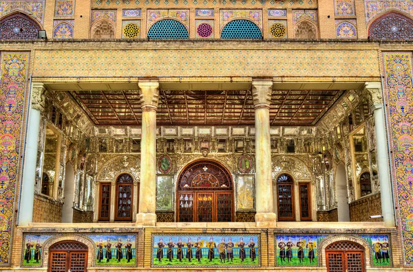 Details of Shams-ol-Emaneh building at Golestan Palace - Tehran, — Stock Photo, Image