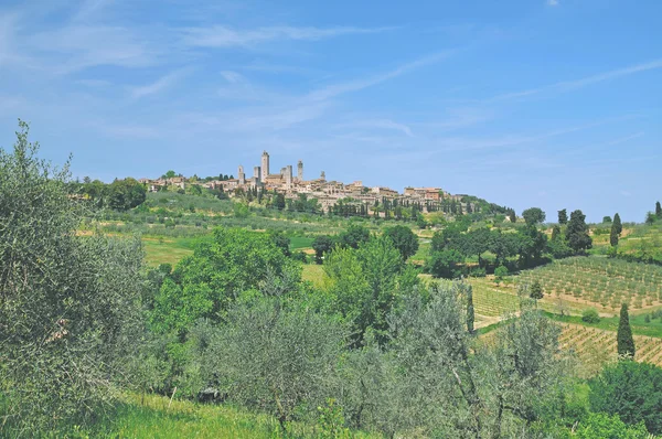 San Gimignano, Toskana, İtalya — Stok fotoğraf