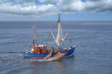 Shrimp Boat at North Sea,Wattenmeer National Park,Germany clipart