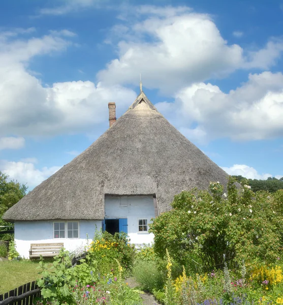 Historic Cottage Ruegen Mecklenburg Vorpommern Alemanha — Fotografia de Stock