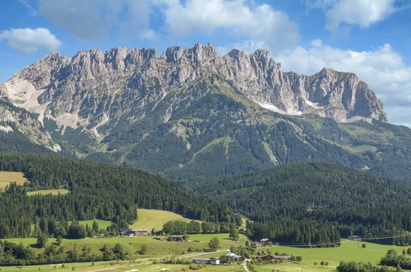 Vista Desde Ellmau Kaisergebirge Mountain Tirol Austria — Foto de Stock