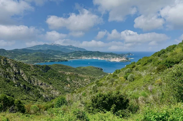 Vista Portoferraio Isla Elba Toscana Mar Mediterráneo Italia — Foto de Stock