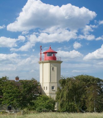 Lighthouse of Westermarkelsdorf on Fehmarn,baltic Sea,Schleswig-Holstein,Germany clipart
