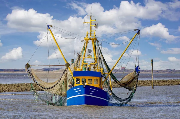 Shrimp Boat North Sea East Frisia Nedre Sachsen Tyskland — Stockfoto
