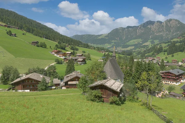 Village Inneralpbach Alpbachtal Tirol Austria — Stock Photo, Image