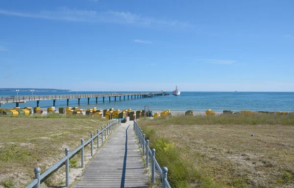 Binz 해변 Ruegen 섬, 독일 — 스톡 사진