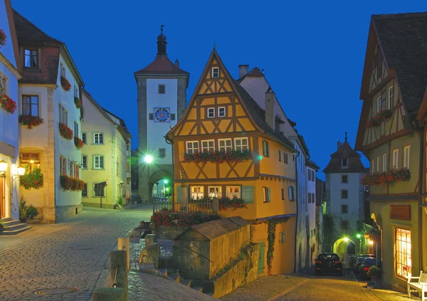 Rothenburg ob der Tauber, Franconia, Baviera, Alemania — Foto de Stock