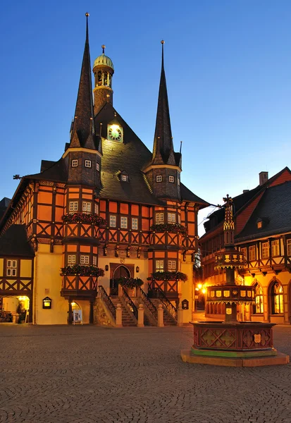 Historic Town Hall of Wernigerode,Harz,Harz Mountain,Germany — Stock Photo, Image