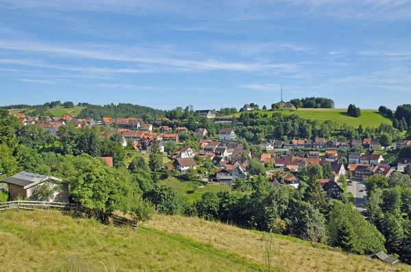 戈斯拉尔和劳恩拉格，哈茨，德国哈尔茨山附近的圣 Andreasberg — 图库照片