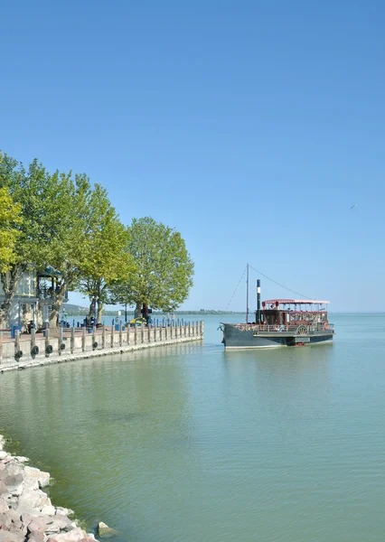 Пристані міста Кестхей на озері Балатон, Угорщина — стокове фото