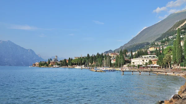 Malcesine no Lago de Garda, Lagos italianos, Itália — Fotografia de Stock