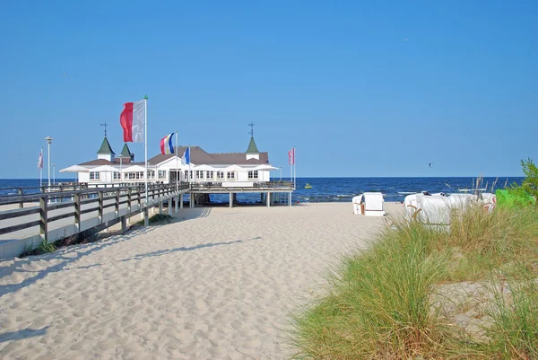 Ahlbeck na wyspie Uznam, Morze Bałtyckie, Meklemburgia Western Pomerania, Niemcy — Zdjęcie stockowe