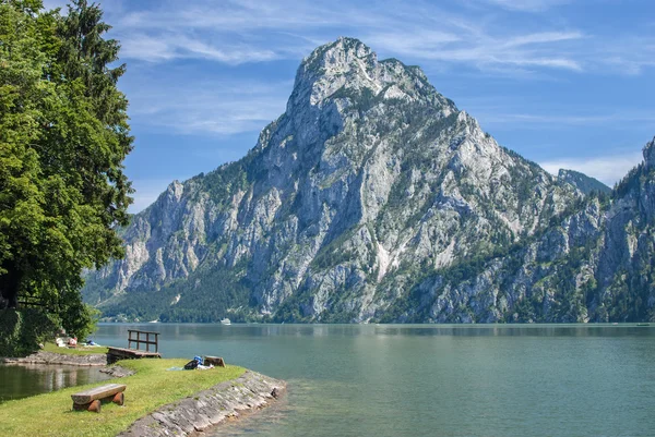 Traunsee, Traunviertel, Alpen, Oberösterreich, Österreich — Stockfoto