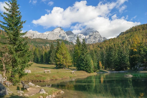 Idyllic little Tarn near Filzmoos in Salzburger Land,Alps,Austria — Stock Photo, Image