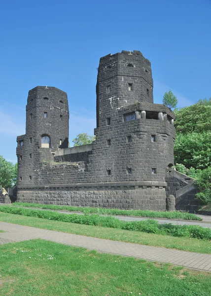 Remagen vagy Ludendorff híd, Rajna folyó, Rajna-vidék-Pfalz, Németország — Stock Fotó