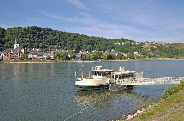 Sankt Goar, Rhine River, Middle Rhine Valley, Alemanha — Fotografia de Stock