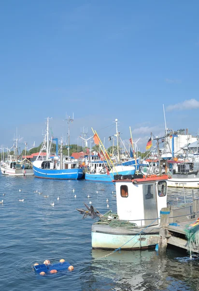 Harbor, Burgstaaken, Fehmarn, baltic Sea, Schleswig-Holstein, Alemanha — Fotografia de Stock