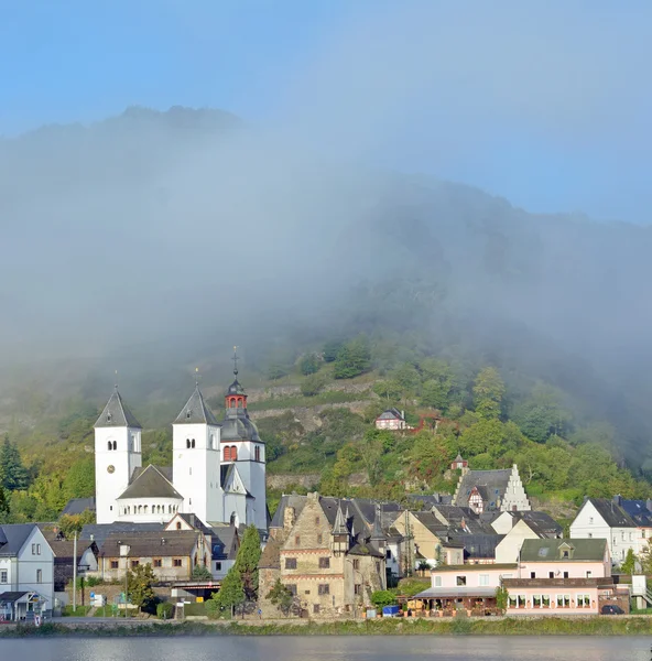 Treis-Karden, Mosel folyó, Mosel-völgy, Németország — Stock Fotó