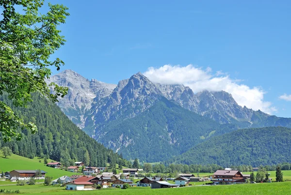 Vallei Pillerseetal, Alpen, Tirol, Oostenrijk — Stockfoto