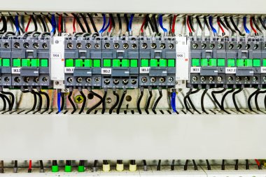 Anahtarları sigorta, yakın çekim otomatik elektrik paneli vardır.