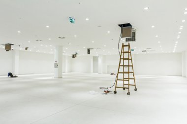 Yeni havalandırma sistemi çalışmalarına son montaj.