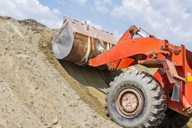Buldozer, ön yükleyici görünümü