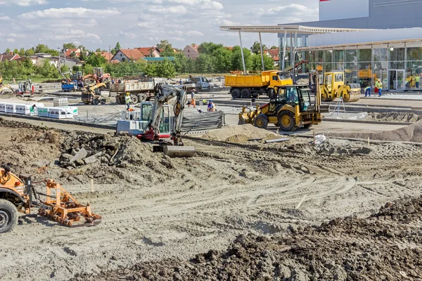 Paisaje transformado en zona urbana — Foto de Stock