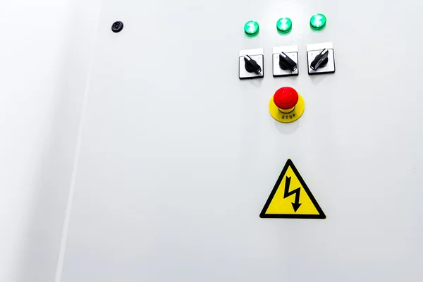 Electricity distribution place. Fuse box — Stock Photo, Image