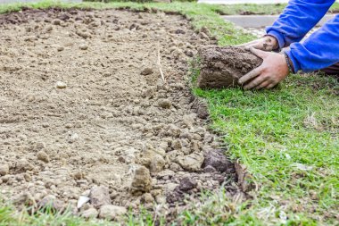 Unrolling çim, çim uygulama için yeni bir çim rulo
