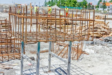 Takviye çelik, armatür, inşaat sit barda, iskelet