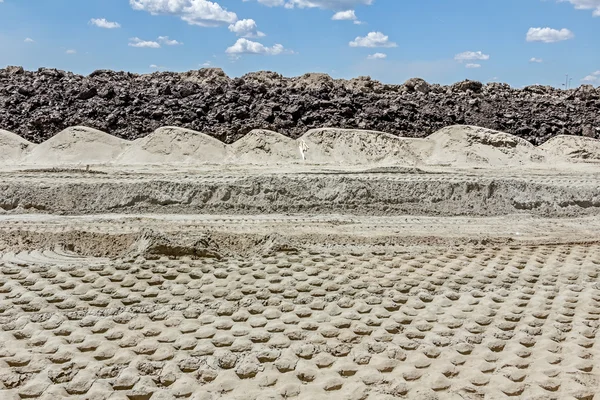 Construction site in layers — Stock Photo, Image