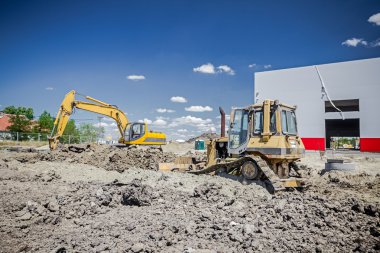 Ağır inşaat makine inşaat alanı tesviye